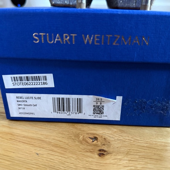 Stuart Weitzman Rebel Lucite Heels sz 9 - Picture 6 of 6